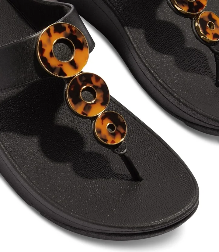 FitFlop Women's Fino Resin-Hoop Sandals - Image 8