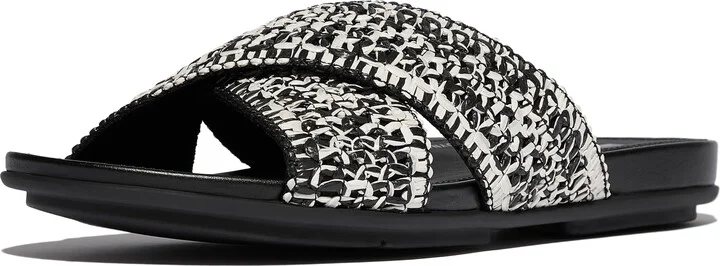 FitFlop Women's Gracie Woven Cross Slides Wedge Sandal