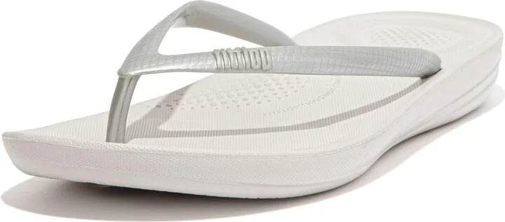 FitFlop Women's iQushion Rubber Flip-Flips with Contoured Footbed for Walking