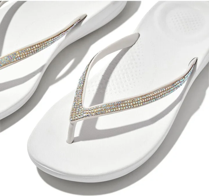 FitFlop Women's Iqushion Sparkle Flip-Flop Sandal - Image 6