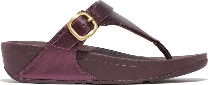 FitFlop Women's Lulu Adjustable Buckle Metallic Toe-Post Sandals - Image 2