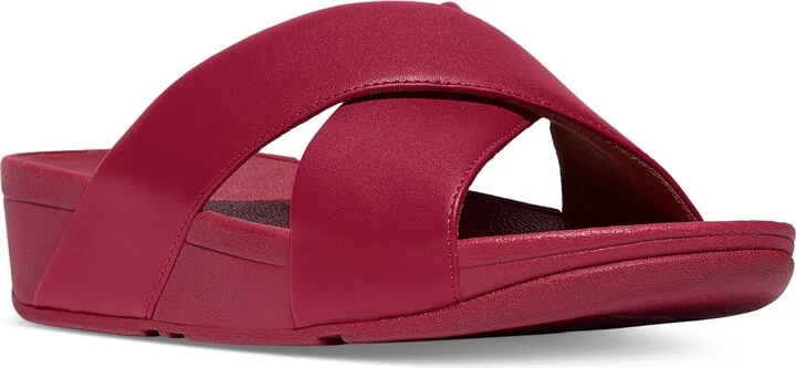 FitFlop Women's Lulu Crisscross Slide Leather Sandals