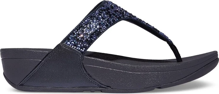 FitFlop Women's Lulu Crystal Mix Toe-Post Wedge Sandals - Image 2