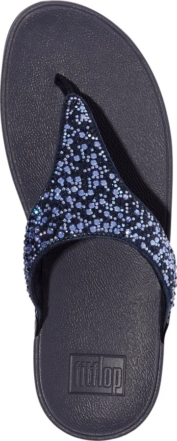 FitFlop Women's Lulu Crystal Mix Toe-Post Wedge Sandals - Image 3