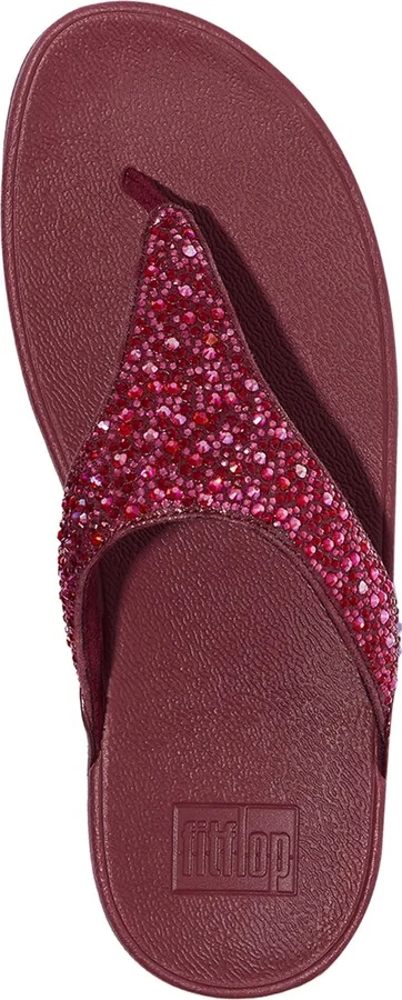 FitFlop Women's Lulu Crystal Mix Toe-Post Wedge Sandals - Image 7