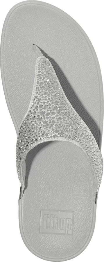 FitFlop Women's Lulu Crystal Mix Toe-Post Wedge Sandals - Image 11