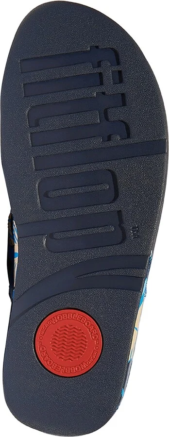 FitFlop Women's Lulu Flowerz Leather Toe-Post Wedge Sandals - Image 9