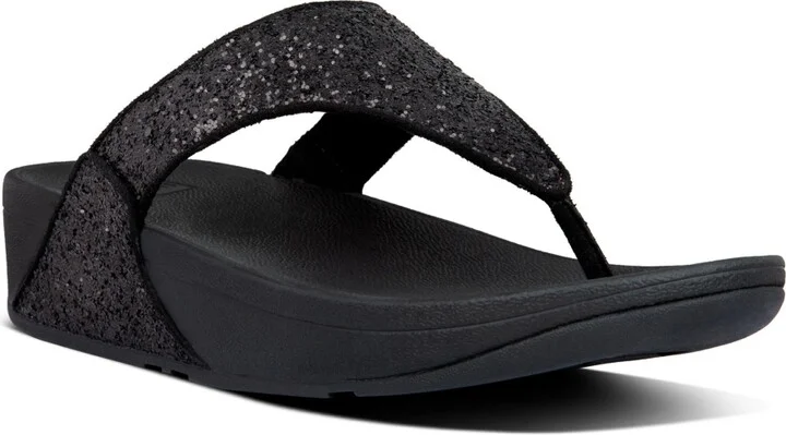 FitFlop Women's Lulu Glitter Toe-Thongs Sandal - Image 5