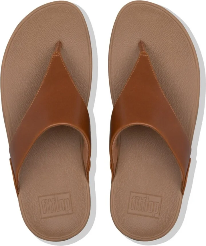 FitFlop Women's Lulu Leather Toe-Thongs Sandals - Image 8