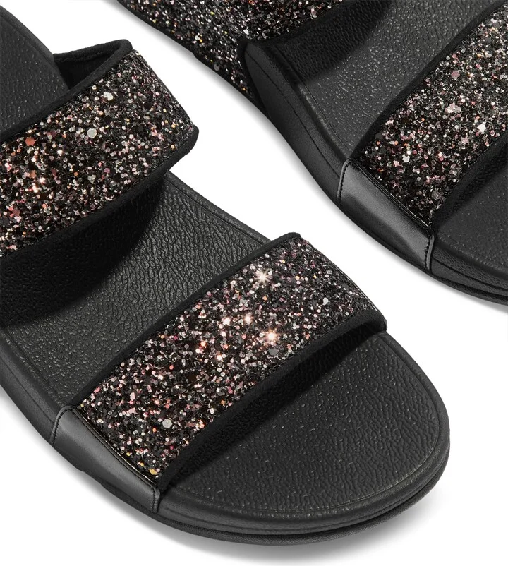 FitFlop Women's Lulu Multi-Tonal Glitter Wedge Sandals - Image 4