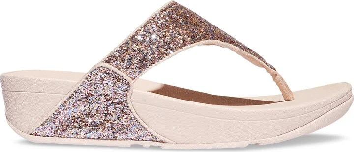 FitFlop Women's Lulu Multi-Tonal Glitter Wedge Sandals - Image 6