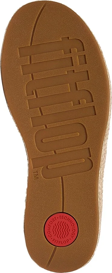 FitFlop Women's Platform Espadrille Leather Wedge Sandals - Image 5