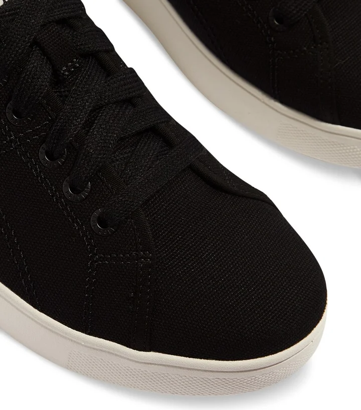 FitFlop Women's Rally Canvas Sneakers - Black, Cream - Image 4