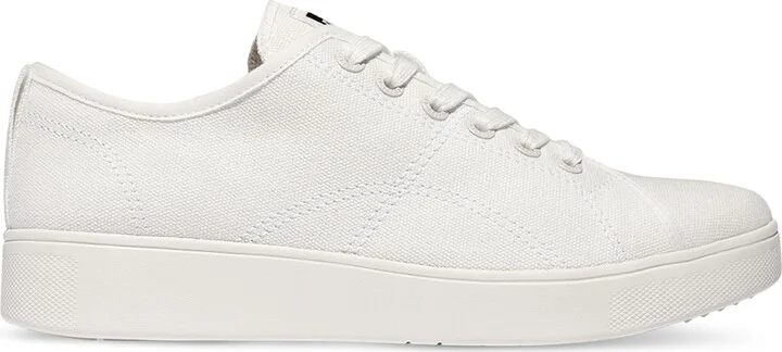 FitFlop Women's Rally Canvas Sneakers - Black, Cream - Image 6