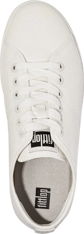 FitFlop Women's Rally Canvas Sneakers - Black, Cream - Image 7