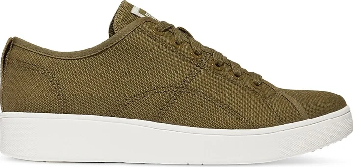FitFlop Women's Rally Canvas Sneakers - Black, Cream - Image 10