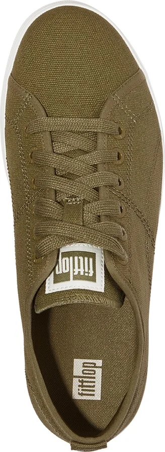 FitFlop Women's Rally Canvas Sneakers - Black, Cream - Image 11