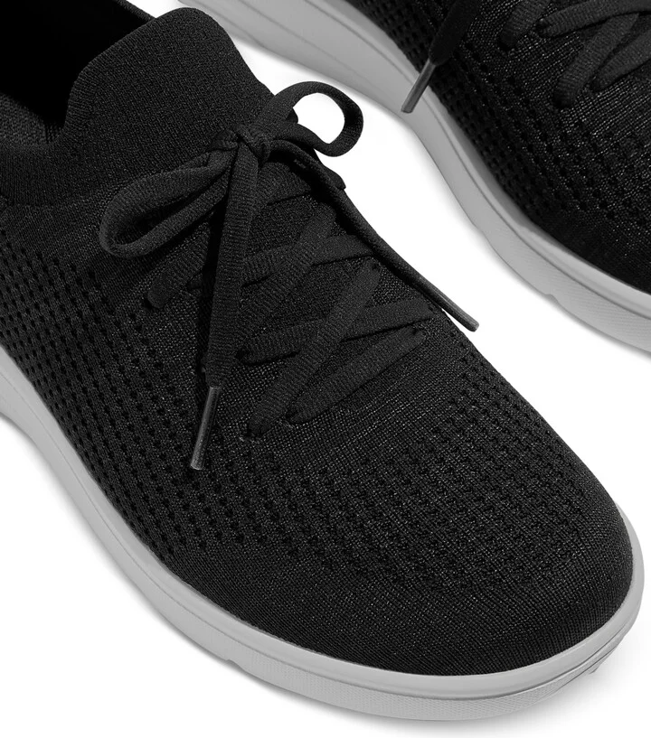 FitFlop Women's Super-q Knit Slip-On Lace-Up Sneakers - Image 4