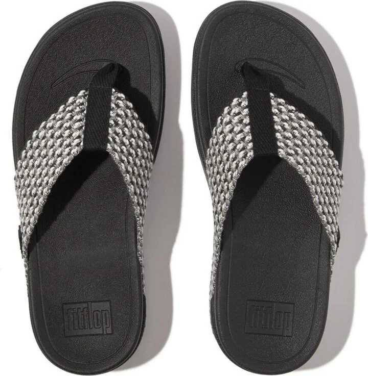 FitFlop Women's Surfa Multi-Tone Webbing Toe-Post Sandals - Image 3