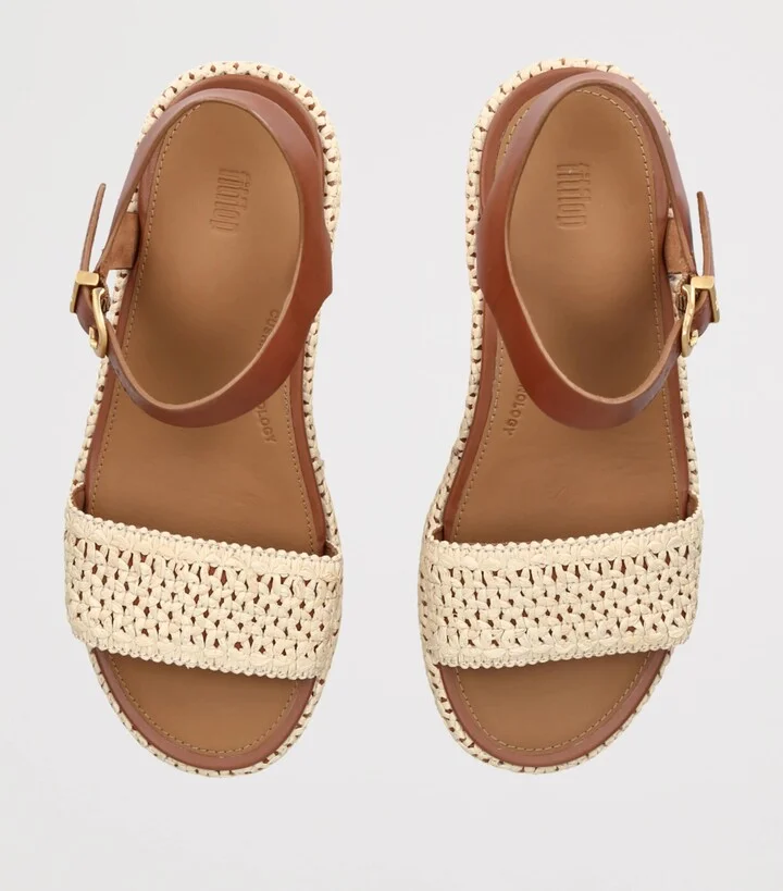 FitFlop Woven-Edge Platform Sandals 70 - Image 4