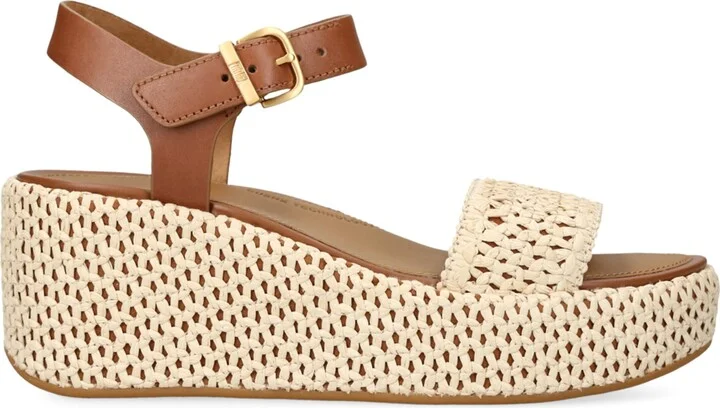 FitFlop Woven-Edge Platform Sandals 70