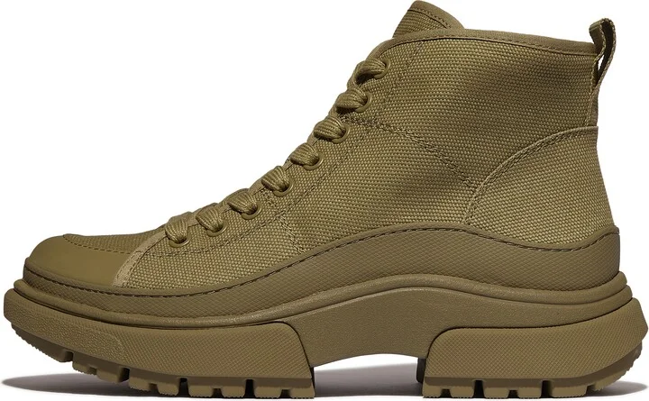 FitFlop WYLDER Canvas Lace-Up Boots Cotton (Canvas & Binding)/Nylon-Webbing/Rubber (Mudguard)