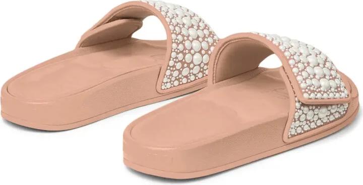 Fitz pearl-embellished slides - Image 3