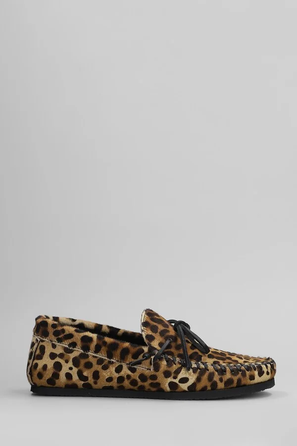 Fitza Loafers In Animalier Pony Skin