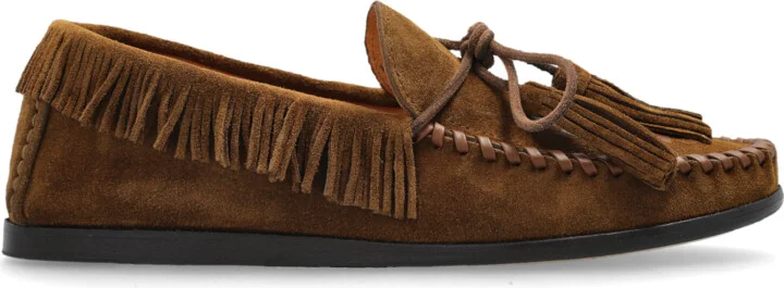 "Fitza" Suede Loafers, , - Brown