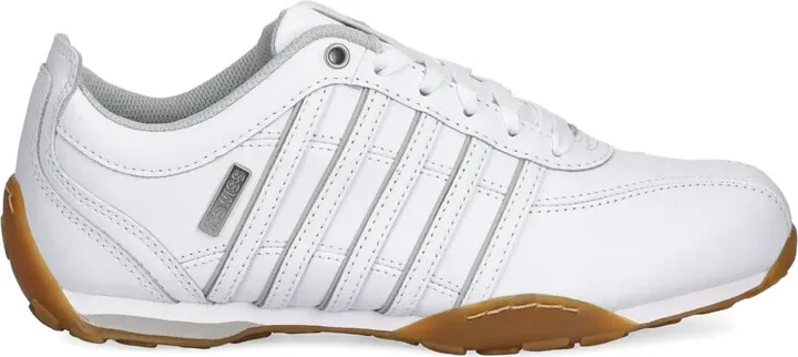 Five-Stripe Leather Sneakers