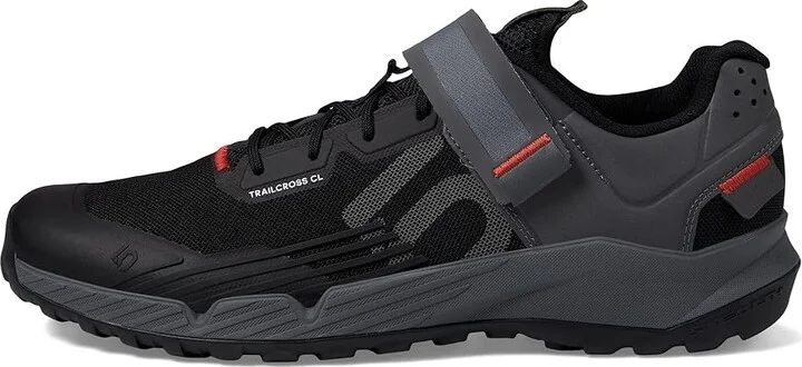 Five Ten Trailcross Clip-In Men's Shoes Core Black/Grey Three/Red : 7.5 D - Medium, Textile/Synthetic - Image 6