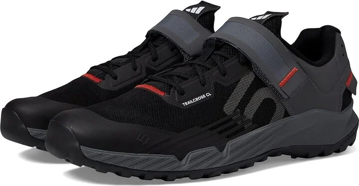 Five Ten Trailcross Clip-In Men's Shoes Core Black/Grey Three/Red : 7.5 D - Medium, Textile/Synthetic