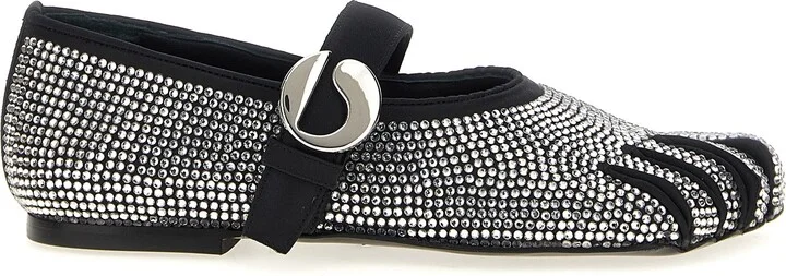 Five-Toe Flat Shoes Black