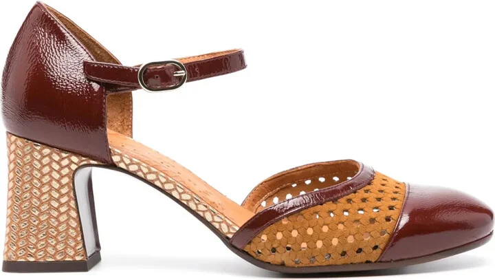 Fiza 70mm leather pumps
