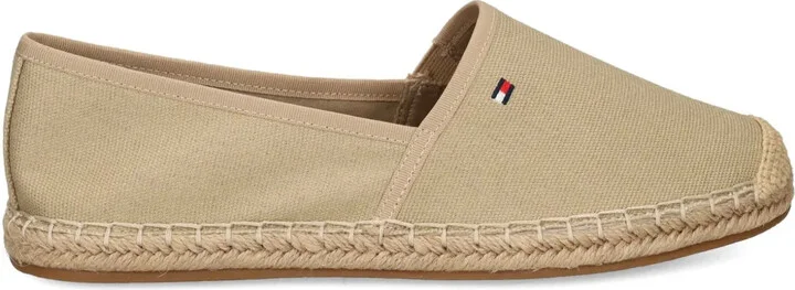 Flag-embroidered canvas espadrilles