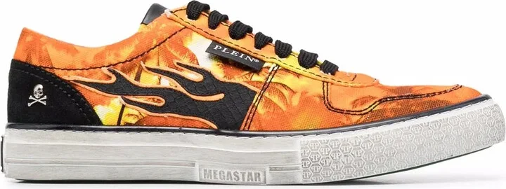 Flame low-top sneakers