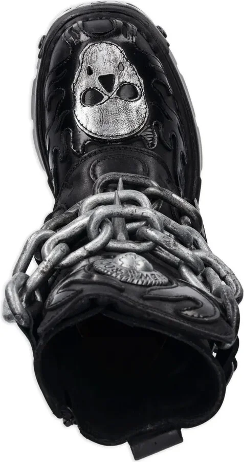 Flame-Skull Chain Boots - Image 3