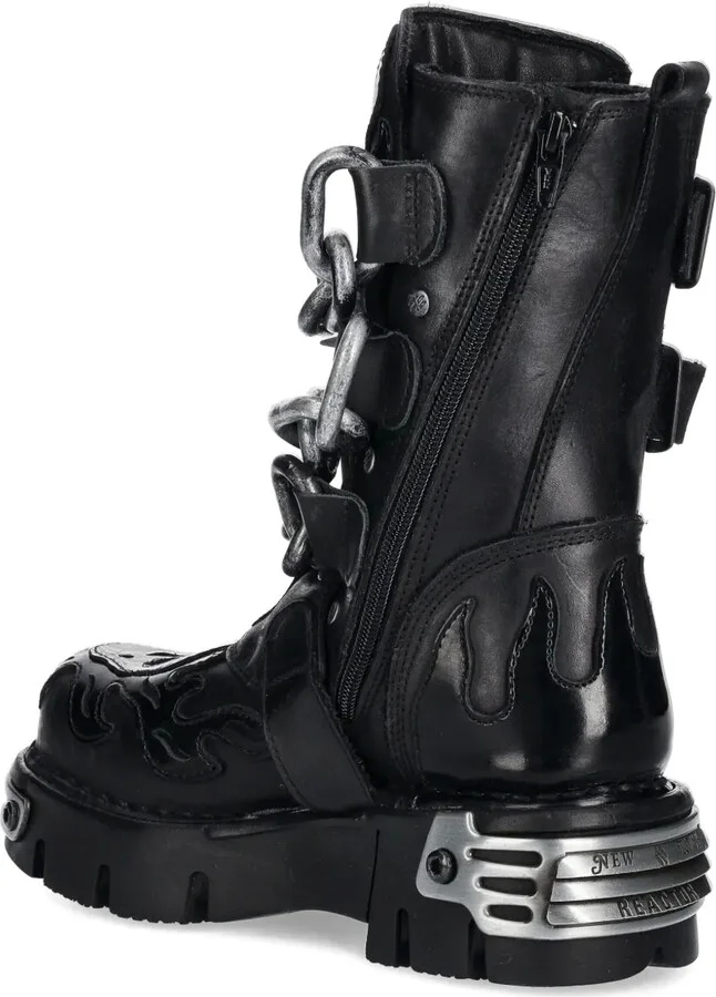 Flame-Skull Chain Boots - Image 5
