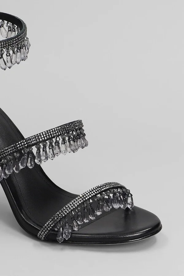 Flamenca 95 Sandals In Black Leather - Image 5
