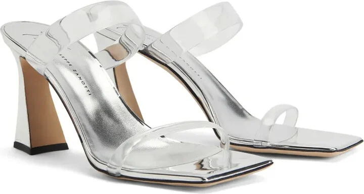 Flamina PLexi 80mm metallic-finish sandals - Image 2