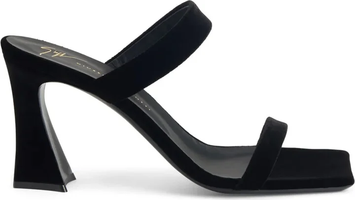 Flaminia 85 mm velvet sandals