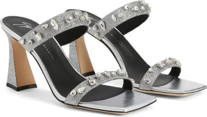 Flaminia 85mm crystal-embellished sandals - Image 2