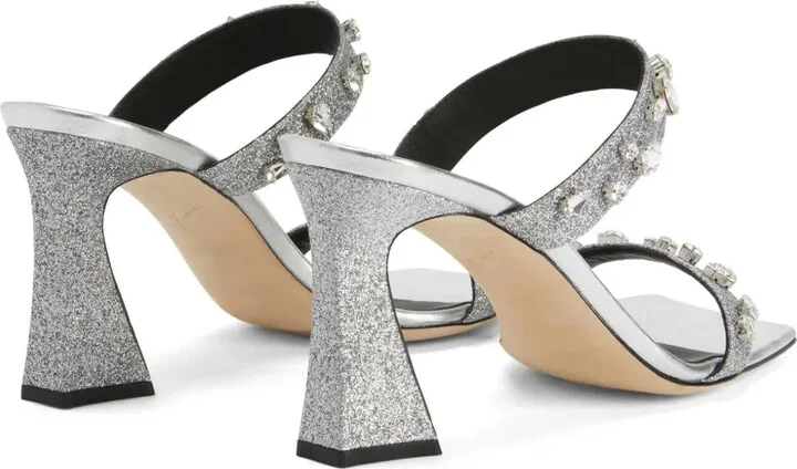 Flaminia 85mm crystal-embellished sandals - Image 3