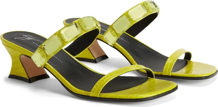 Flaminia Square crystal-embellished sandals - Image 2