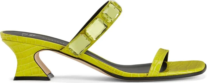 Flaminia Square crystal-embellished sandals