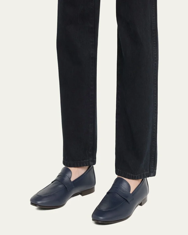 Flaneur Calfskin Penny Loafers - Image 3