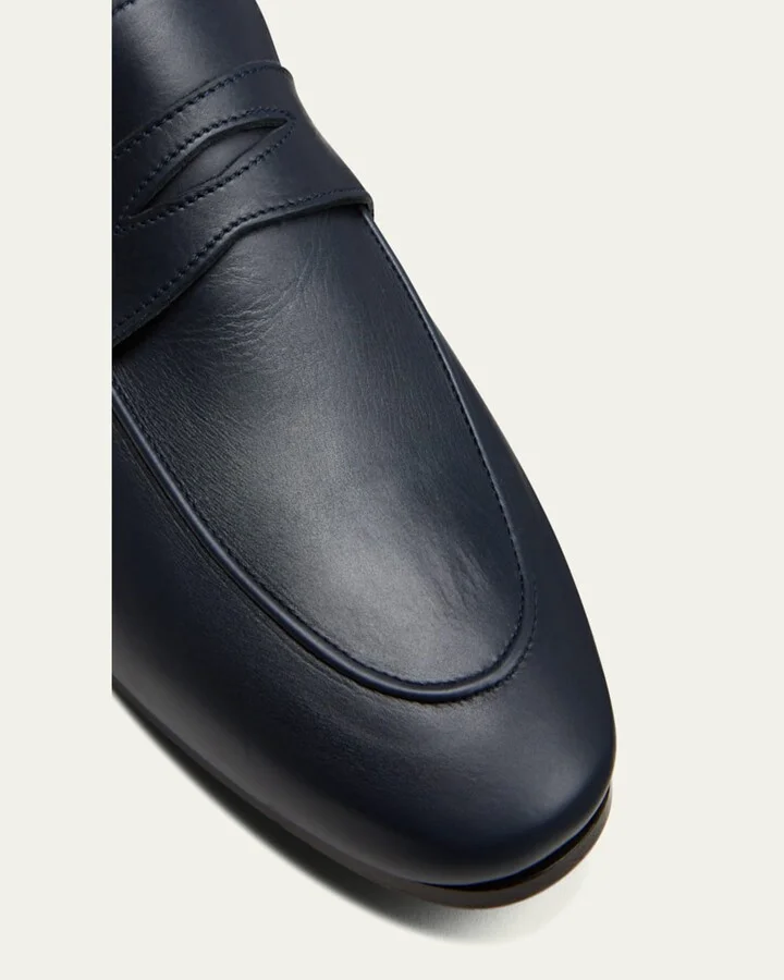 Flaneur Calfskin Penny Loafers - Image 6