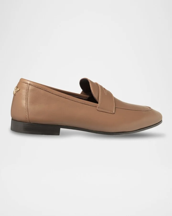 Flaneur Leather Penny Loafers - Image 4