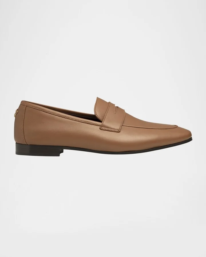 Flaneur Leather Penny Loafers
