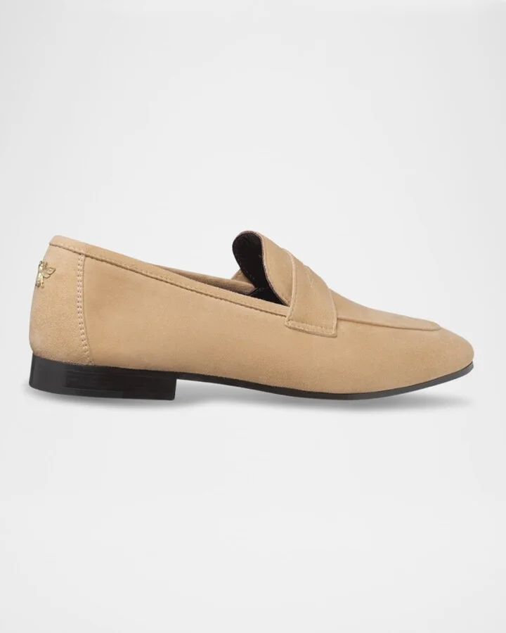 Flaneur Suede Penny Loafers - Image 4